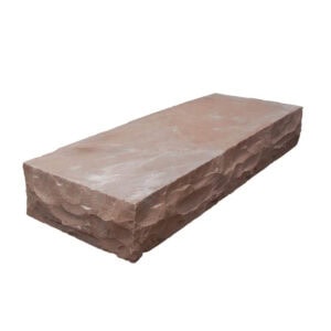 Sandsten trappetrin 100x35x14-16 cm Lige 1 trin Mahogni