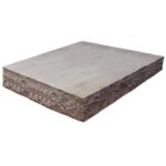 Sandsten trappetrin 200x120x14-16 cm Lige 1 trin Olive