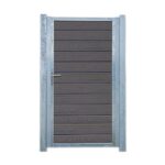 Komposit Blokhus Sort Enkeltlåge med stålstolper Åbningsbredde: 120 cm