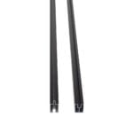 Top- og bundskinne 2,5 cm til lige og mini komposit Sort