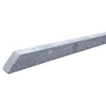 Flagstangsokkel i grå granit 12x12x220 cm 6 - 8 meter stang