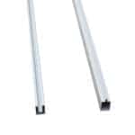 Top- og bundskinne til 4,3 cm brædder og 8,5 cm alustolper