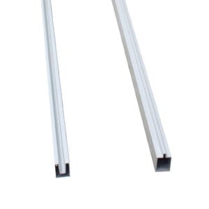 Top- og bundskinne til 4,3 cm brædder og 8,5 cm alustolper