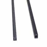 Top- og bundskinne til 4,3 cm brædder og 8,5 cm alustolper Sort