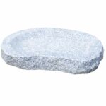 Halvrund fuglebad Mørkegrå