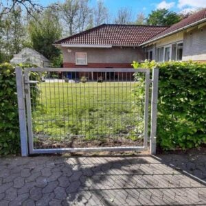 2D Panelhegns låge Galvaniseret komplet Åbningsbredde 1,20 m