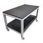 Galvaniseret anretterbord / grillbord / pizzabord 70x74x125 cm Hyldehøjde 27 cm