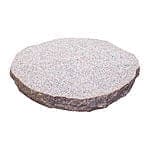 Trædesten naturformet rødlig Ø40xH4 cm