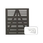 Silence Enkeltlåge inkl. beslag - 100x170 cm Umbragrå