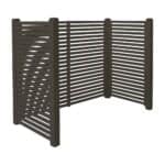 Renovationsskjul Tokyo - Umbragrå - m/træstolper til nedgravning