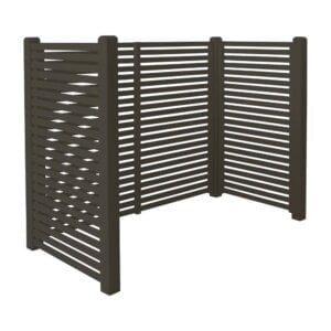 Renovationsskjul Tokyo - Umbragrå - m/træstolper til nedgravning