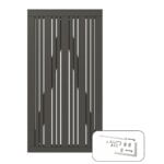 Tangent Enkeltlåge inkl. Beslag 95x180 cm Umbragrå