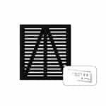 Harmoni Dobbeltlåge inkl. Beslag 100x107 cm Sort