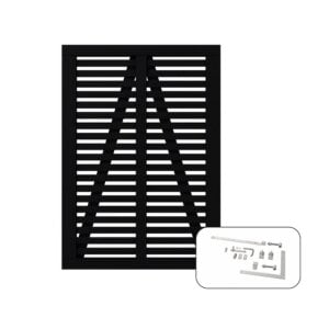 Harmoni Enkeltlåge inkl. Beslag 100x140 cm Sort