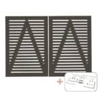 Tokyo Dobbeltlåge inkl. Beslag 200x140 cm Umbragrå