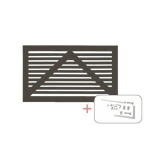 Tokyo Enkeltlåge inkl. Beslag 150x90 cm Umbragrå