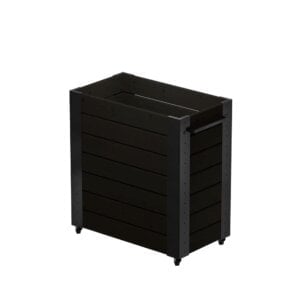 Cubic Blomsterkasse 87x50x95 inkl. hjul sort