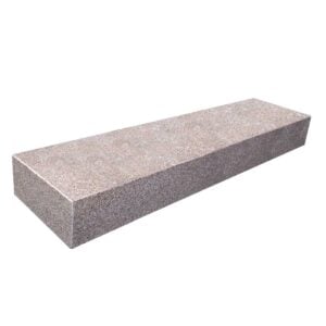 Granit trappetrin 120x35x15 cm Lige 1 trin Rødgrå G354