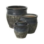 Keramik krukkesæt "Cara" Ø50/39/29/21x48/37/27/19 cm