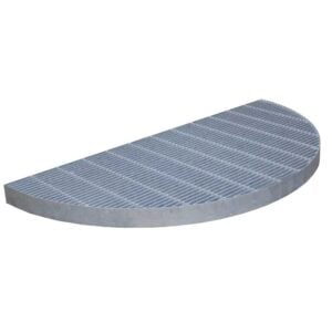 Galvaniseret rist halvrund 40x80x4 cm