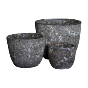 Keramik krukkesæt "Alicia" Ø39/30/21x31/24/18 cm