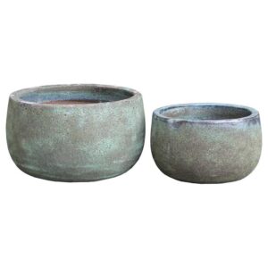 Keramik krukkesæt "Lia" Ø36/29x22/17 cm Grøn