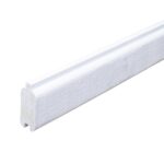 Bullblok Hvid 4,5 x 12 x 189 cm - bræt