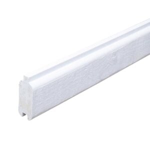 Bullblok Hvid 4,5 x 12 x 189 cm - bræt