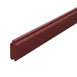 Bullblok Svensk rød 4,5 x 12 x 189 cm - bræt