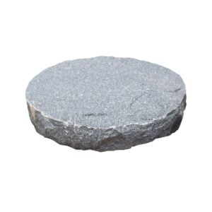 Trædesten Ø30xH4-6 cm Mørkegrå