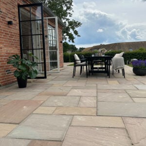 Sandsten 2,5 cm "Naturel" C-Mix læggemønster