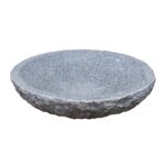 Fuglebad Ø55xH12 cm indvendig poleret Mørkegrå
