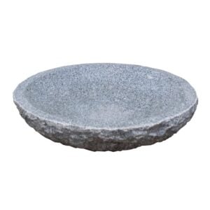 Fuglebad Ø55xH12 cm indvendig poleret Mørkegrå