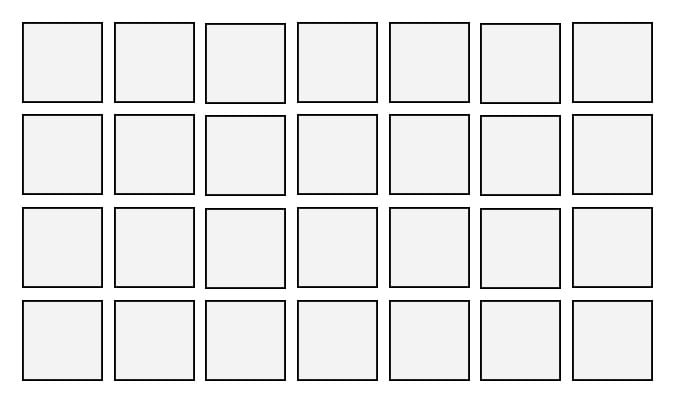 stack bond med mellemrum