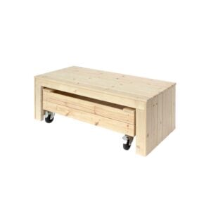 Fun sandkasse m/hjul og bænk - 120 cm