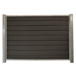 Komposit Lige Sort med stålstolper