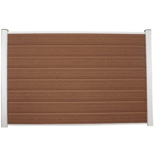 Brun blokhus med alustolper