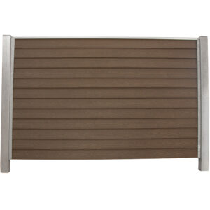 Komposit Klink H10 cm Brun med stålstolper