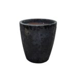 Black lava stentøjskrukke H48 Ø35