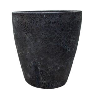 Black lava stentøjskrukke H74 Ø67