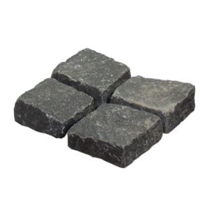 Granit chaussesten Flækker 9-12x9-12x4-6 cm Indisk Sort