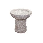 Fuglebad på sokkel med Ø25x25 cm Rosa