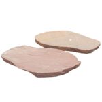 Trædesten Ø40-70x2-4 cm Rød Crazy