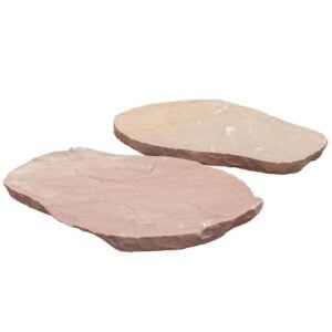 Trædesten Ø40-70x2-4 cm Rød Crazy