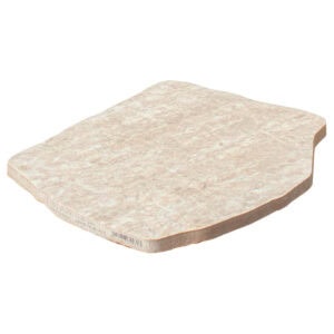 Keramisk trædesten brunlig 42-36x2 cm