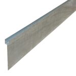 Bundplade i stål / afskærmingsskinne til komposit 2,5 cm 25x182,2 cm Gods 2 mm