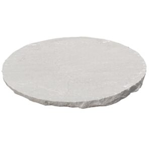 Trædesten Ø40x2,5-3,5 cm Grå sandsten