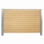 Bullklink trykimprægneret med stålstolper