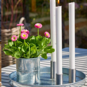 Galvaniseret Mini Rund Dekobakke