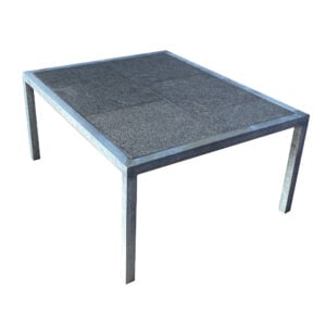 Galvaniseret havebord B130xL160xH75 cm